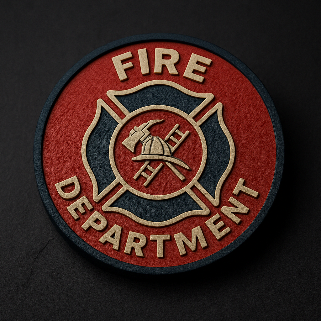 Fire Department Patch Coaster