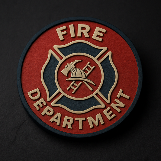 Fire Department Patch Coaster